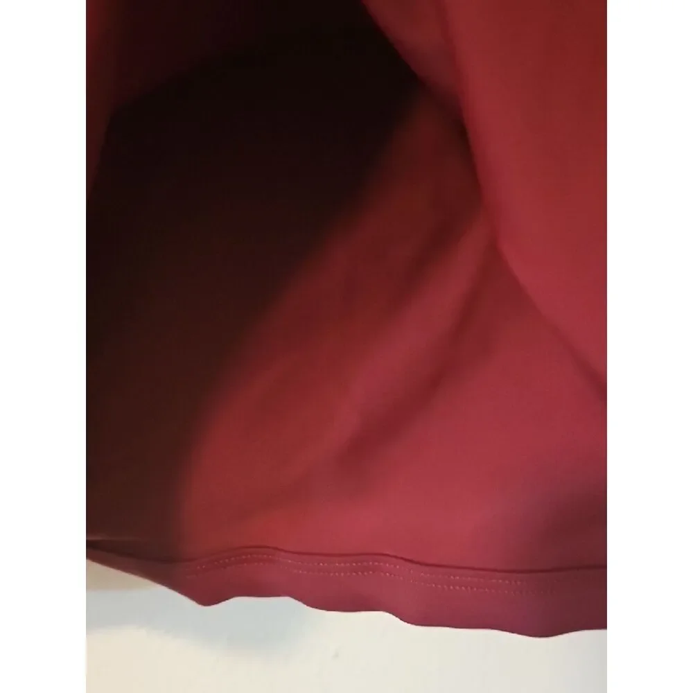 Shapermint Burgundy Flounce Crop Swim Bikini